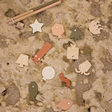Holz Angelspiel mit Magneten – Geometrische Fische