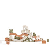 Kreatives Balancierspiel aus Holz naturfarben