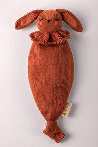 Handgemachter Schnullerhalter Doudou terracota