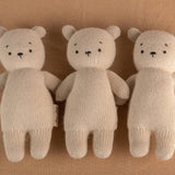 Teddy Bär Kuscheltier aus Alpakawolle weiss