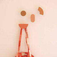 Holz-Kleiderhaken-Set (4 Stk.). Einfache Kunst  Marshmallow
