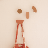 Holz-Kleiderhaken-Set (4 Stk.). Einfache Kunst  Marshmallow