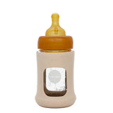 Weithals-Babyflasche aus Glas mit Hülle 150 ml