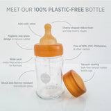 Weithals-Babyflaschen aus Glas, 2er-Pack – 250 ml