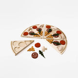 Holzpizza-Spielzeug mit 6 Stücken