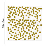Porzellansticker - Goldene Punkte
