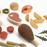 Holz-Lebensmittel-Set | Abendessen