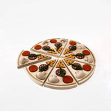Holzpizza-Spielzeug mit 6 Stücken