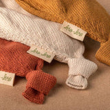 Handgemachter Schnullerhalter Doudou beige